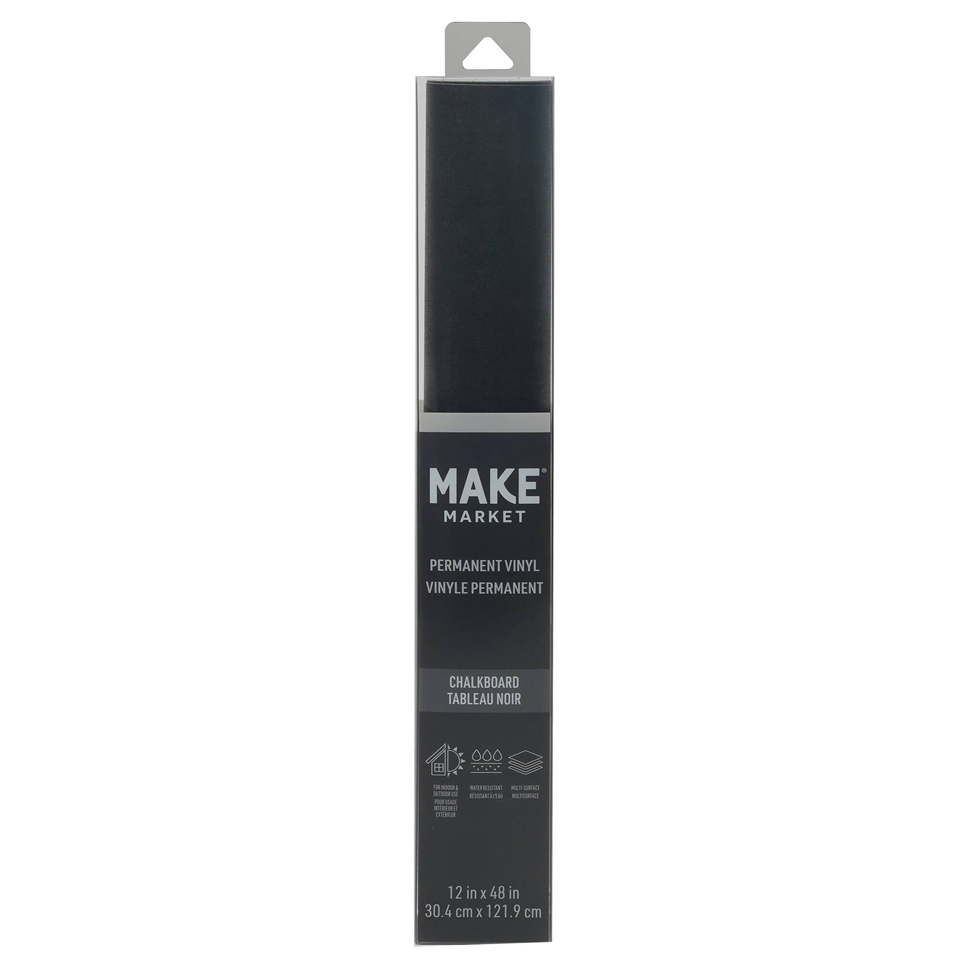 12 Pack: Chalkboard Permanent Vinyl by Make Market®